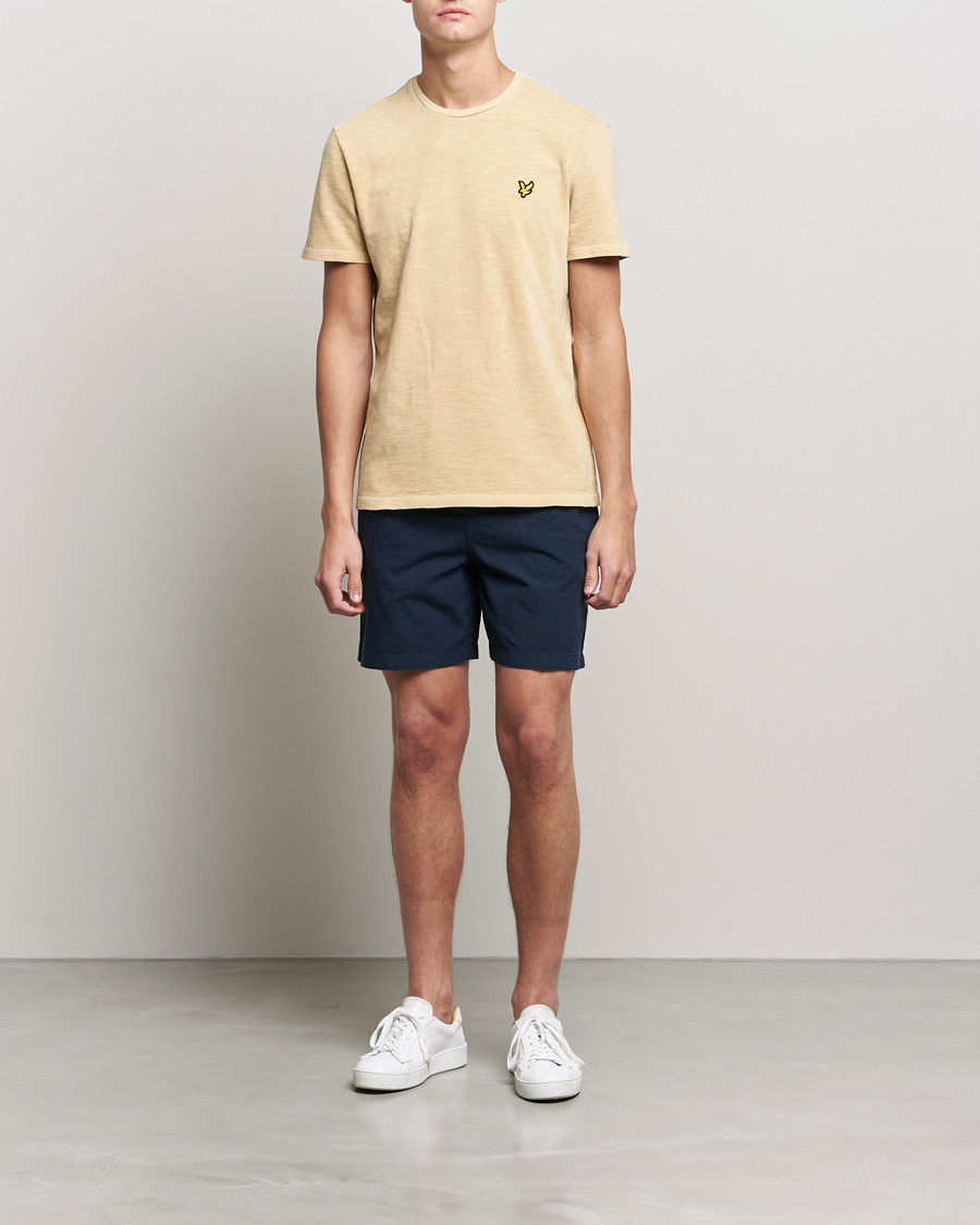 Herren | T-Shirts | Lyle & Scott | Cotton Slub T-shirt Gold Haze