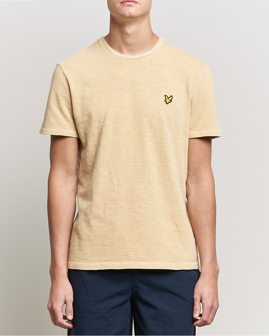 Herren | T-Shirts | Lyle & Scott | Cotton Slub T-shirt Gold Haze