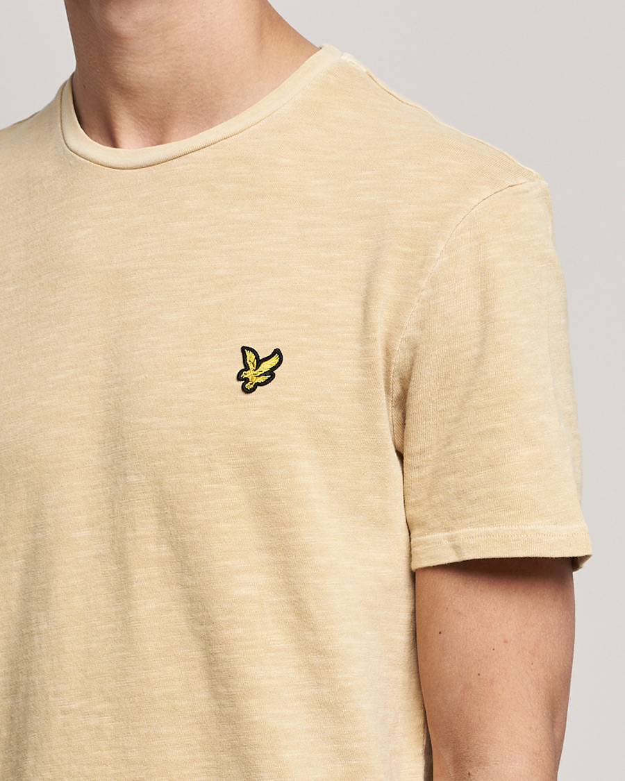 Herren | T-Shirts | Lyle & Scott | Cotton Slub T-shirt Gold Haze
