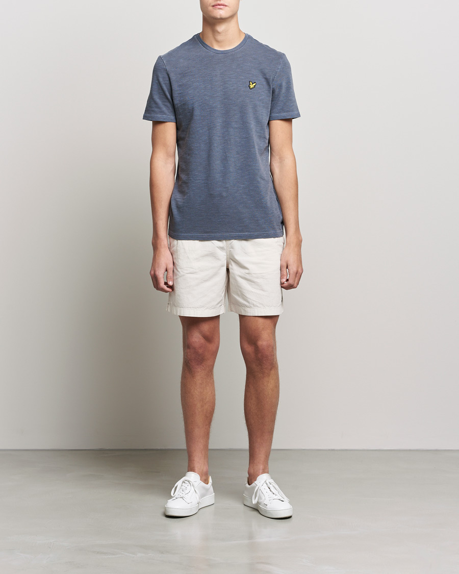 Herren | T-Shirts | Lyle & Scott | Cotton Slub T-shirt Dark Navy