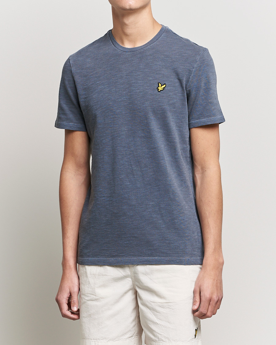Herren | T-Shirts | Lyle & Scott | Cotton Slub T-shirt Dark Navy