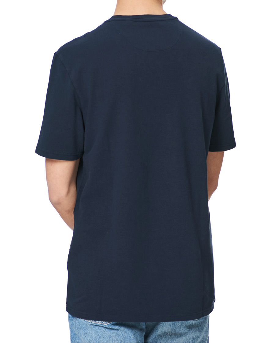 Herren | T-Shirts | Lyle & Scott | Sandwash Pique T-shirt Dark Navy