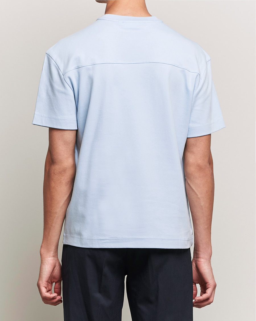Herren | T-Shirts | Calvin Klein | Debossed Logo Crew Neck Tee Bayshore Blue