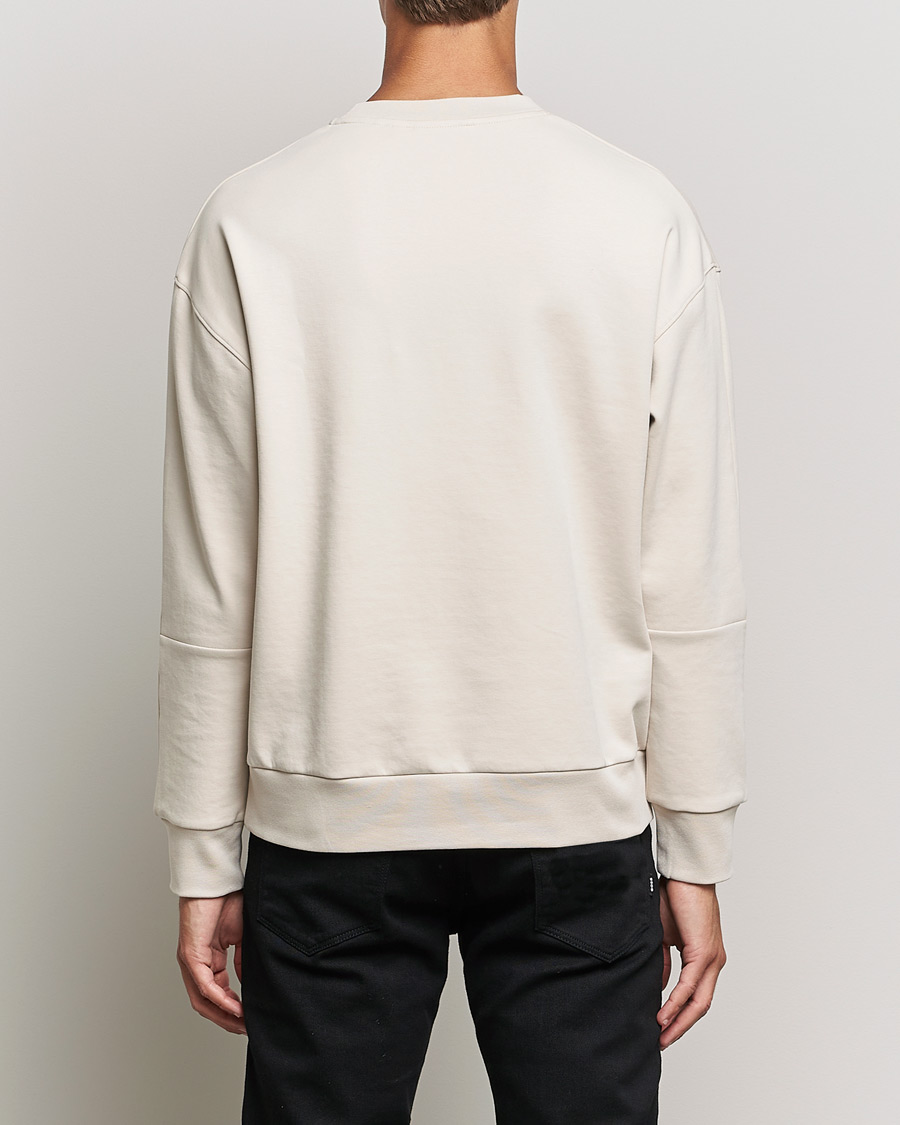 Herren | Pullover | Calvin Klein | Debossed Logo Crew Neck Sweatshirt Stony Beige