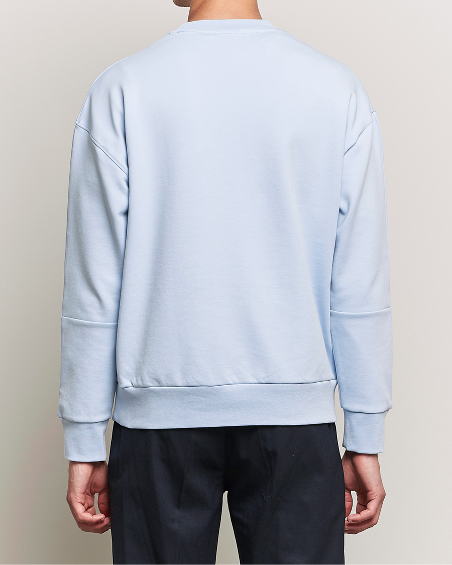Herren | Pullover | Calvin Klein | Debossed Logo Crew Neck Sweatshirt Bayshore Blue