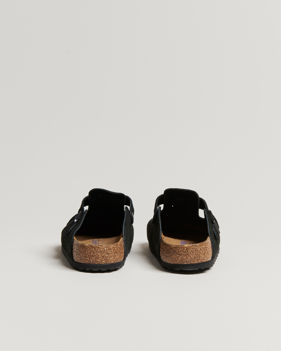 Herren | BIRKENSTOCK Boston Soft Footbed Black Suede | BIRKENSTOCK | Boston Soft Footbed Black Suede