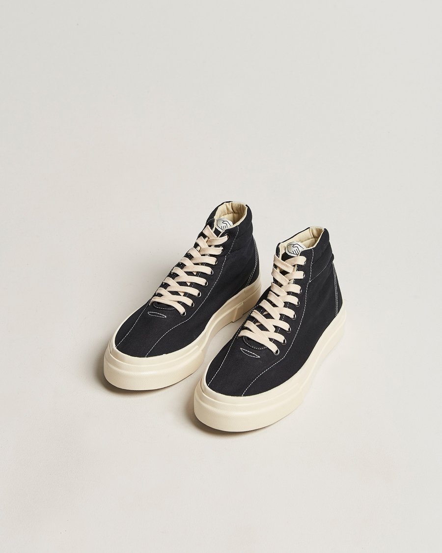 Herren | Stepney Workers Club Varden High Top Canvas Sneaker Black | Stepney Workers Club | Varden High Top Canvas Sneaker Black
