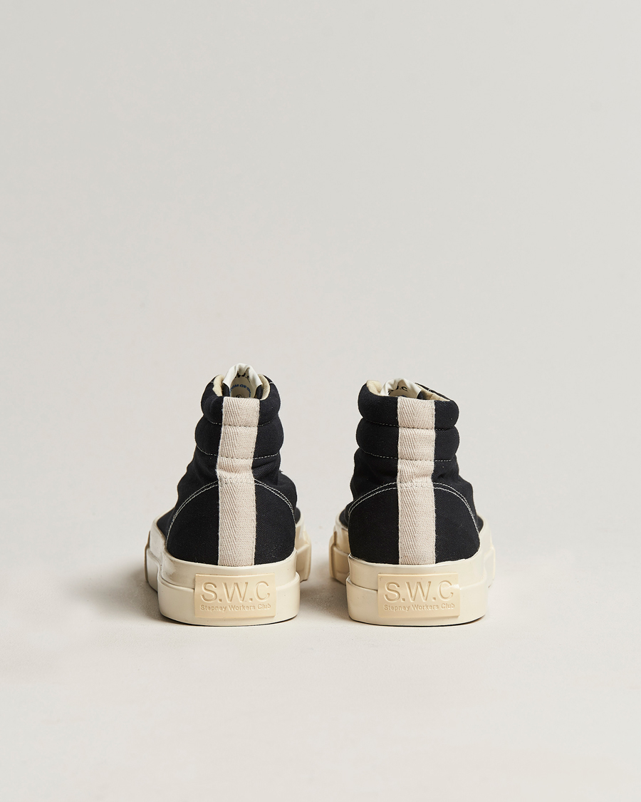 Herren | Stepney Workers Club Varden High Top Canvas Sneaker Black | Stepney Workers Club | Varden High Top Canvas Sneaker Black