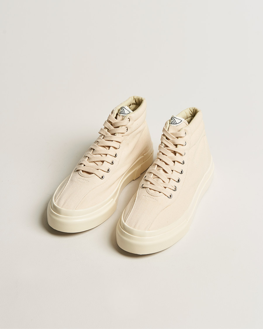 Herren | Stepney Workers Club Varden High Top Canvas Sneaker Ecru Raw | Stepney Workers Club | Varden High Top Canvas Sneaker Ecru Raw