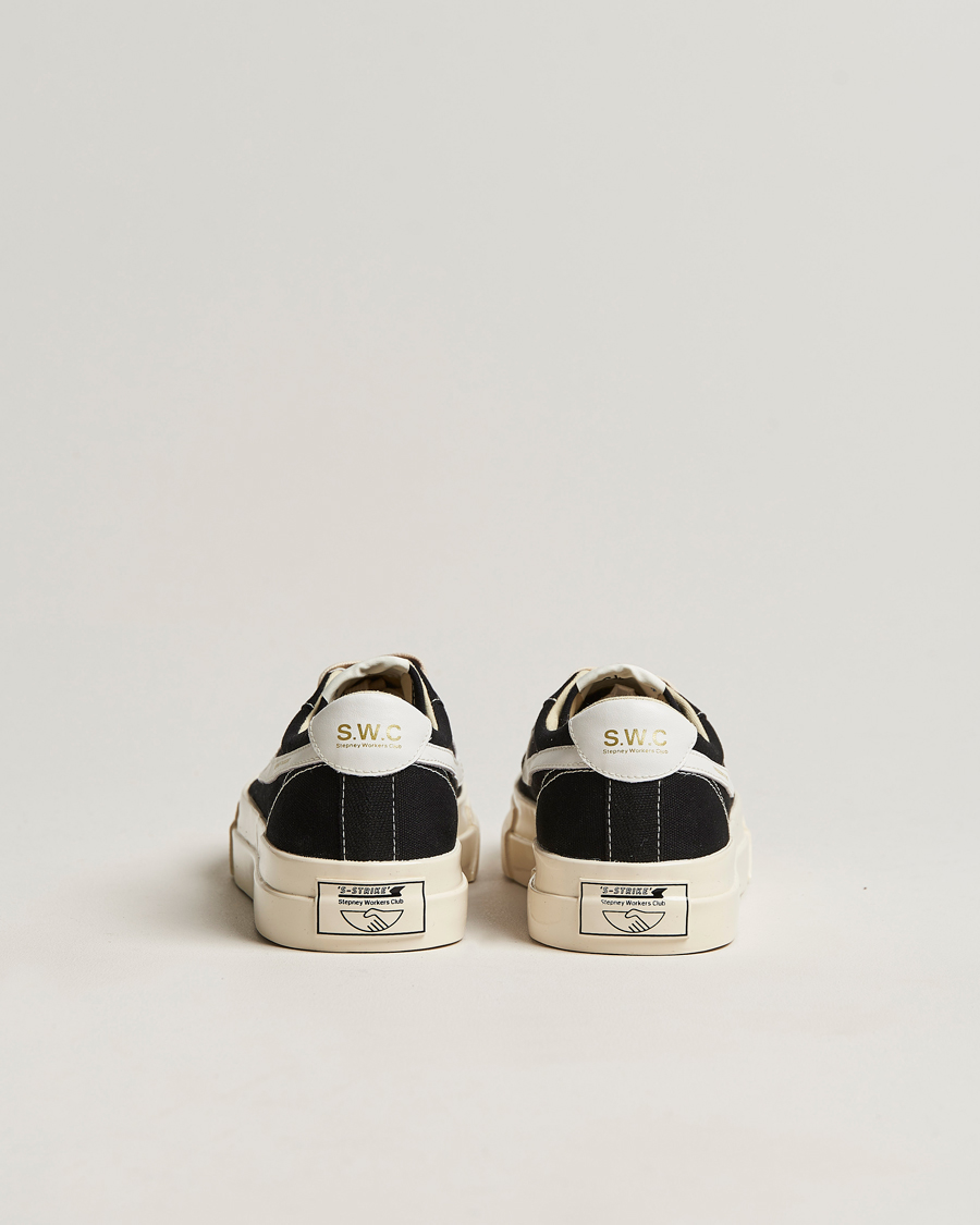 Herren | Stepney Workers Club Dellow S-Strike Canvas Sneaker Black/White | Stepney Workers Club | Dellow S-Strike Canvas Sneaker Black/White