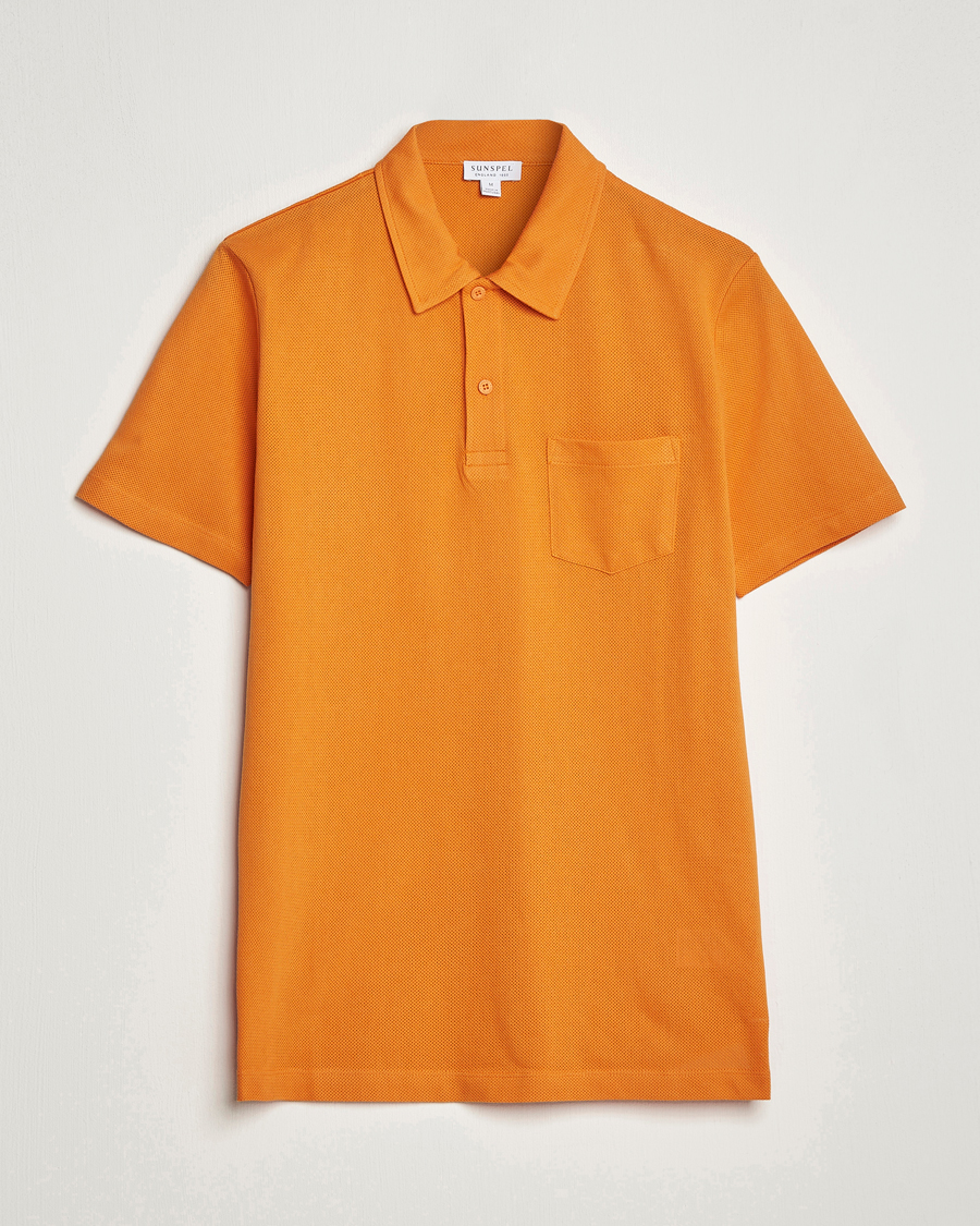 Herren | Poloshirts | Sunspel | Riviera Polo Shirt Flame Orange