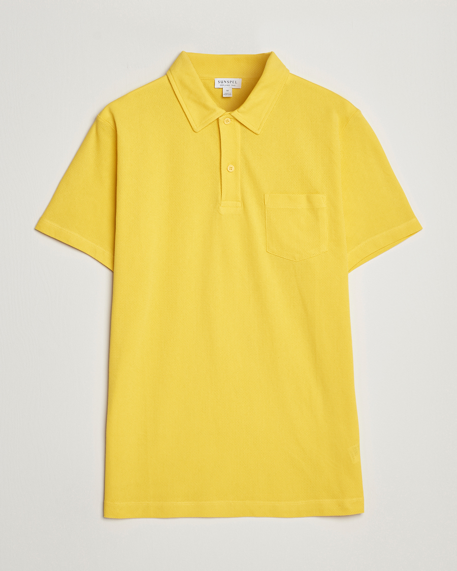 Herren | Poloshirts | Sunspel | Riviera Polo Shirt Empire Yellow
