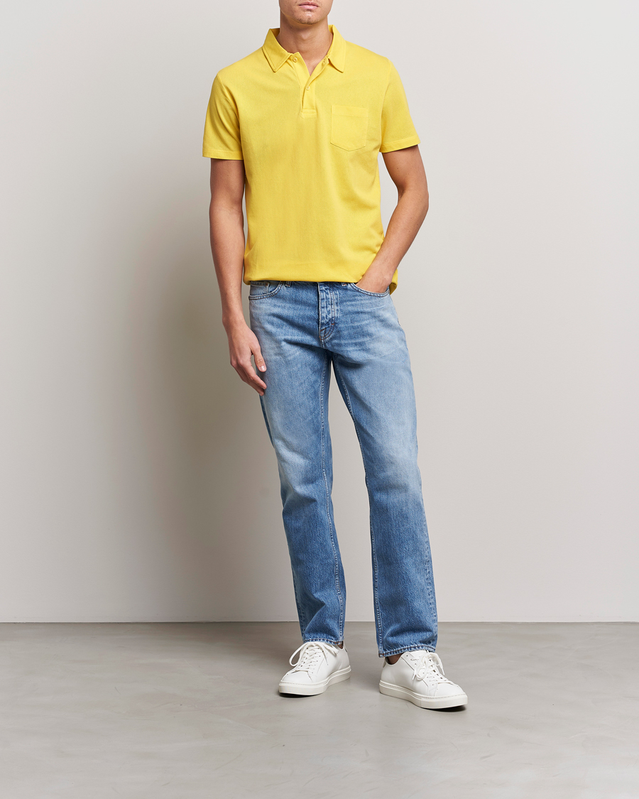 Herren | Poloshirts | Sunspel | Riviera Polo Shirt Empire Yellow