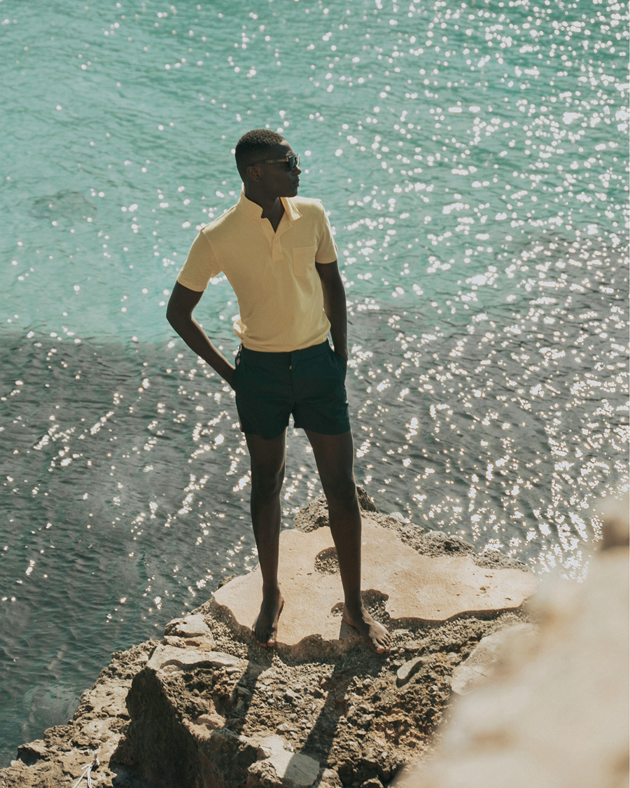 Herren | Poloshirts | Sunspel | Riviera Polo Shirt Empire Yellow