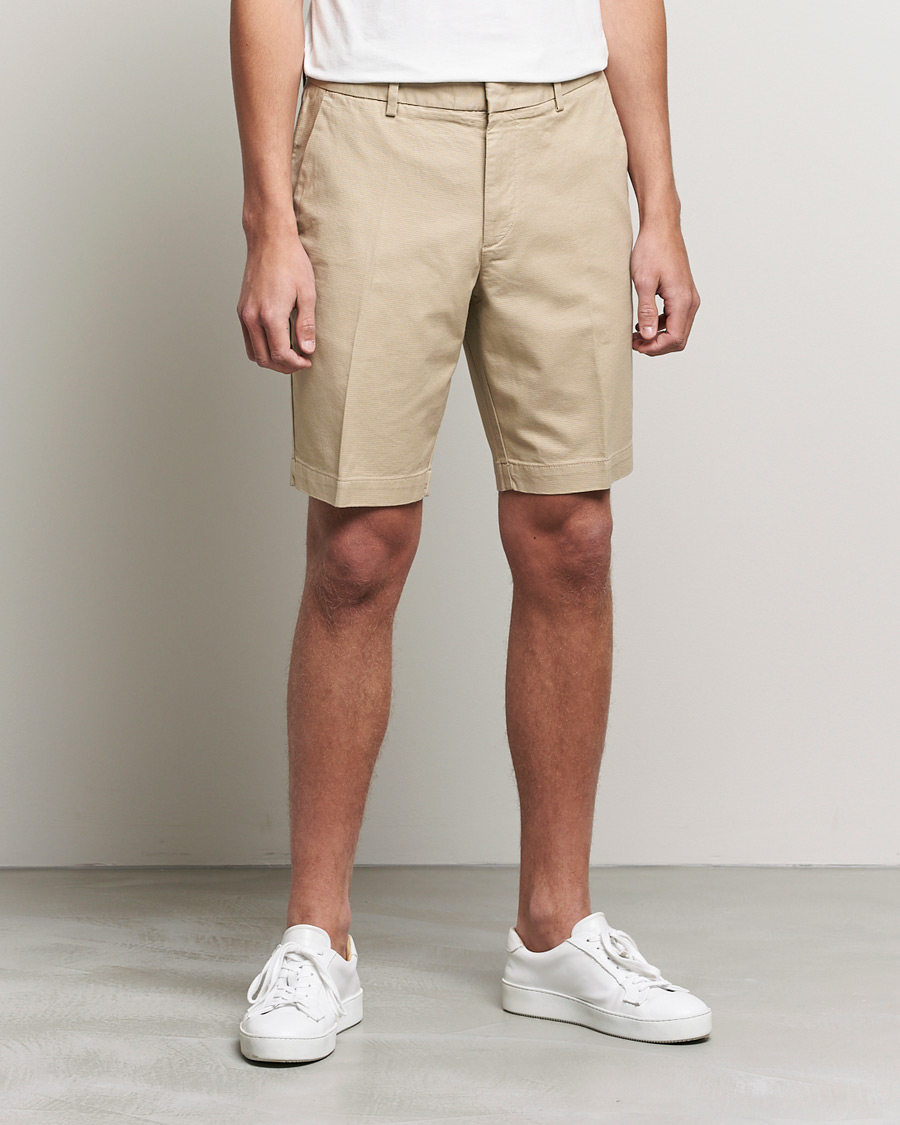 Herren | Shorts | BOSS BLACK | BOSS Slice Chino Shorts Light Beige