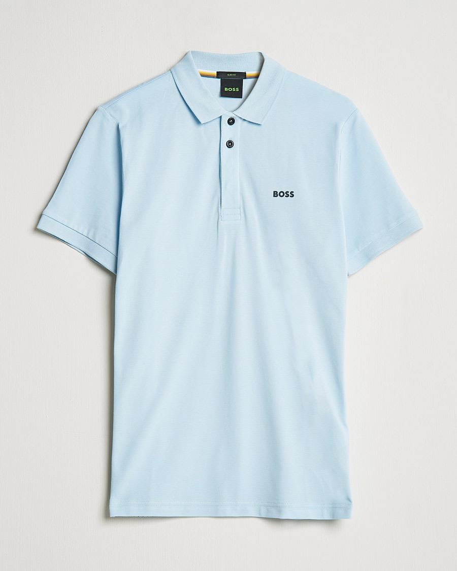 Herren | Poloshirts | BOSS GREEN | BOSS Athleisure Paule Slim Fit Polo Light Blue