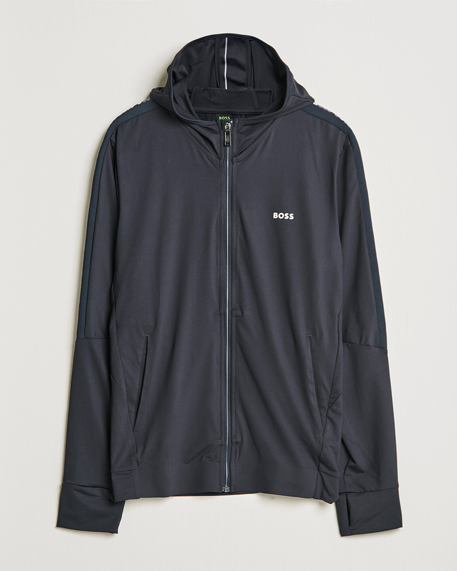 Herren | Pullover | BOSS GREEN | Sicon Gym Full Zip Hoodie Dark Blue