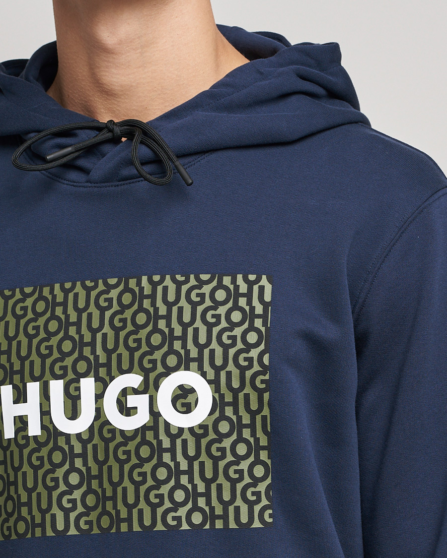 Herren | Pullover | HUGO | Dreeman Monogram Logo Hoodie Dark Blue