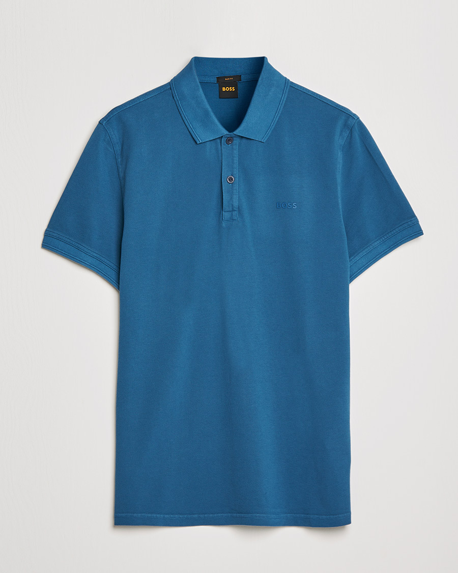 Herren | Poloshirts | BOSS ORANGE | BOSS Casual Prime Logo Polo Medium Blue