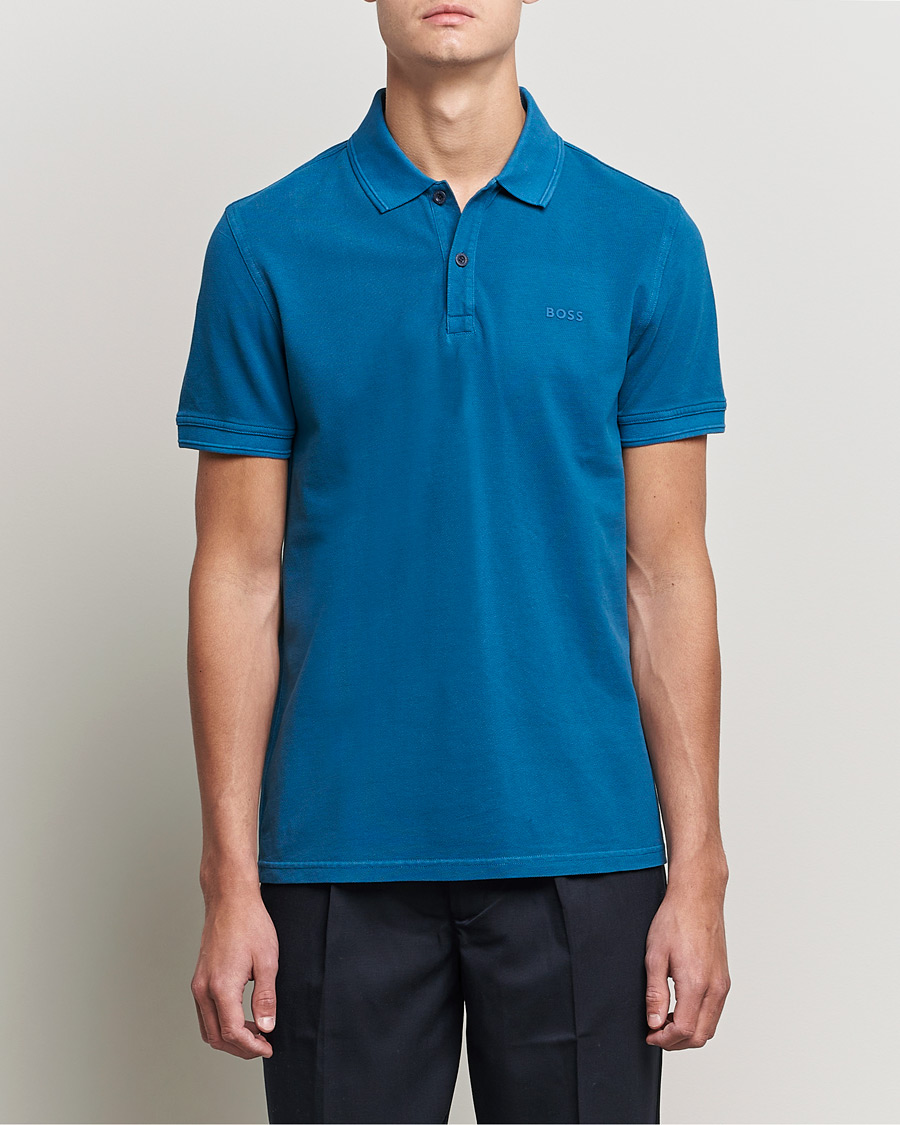 Herren | Poloshirts | BOSS ORANGE | BOSS Casual Prime Logo Polo Medium Blue