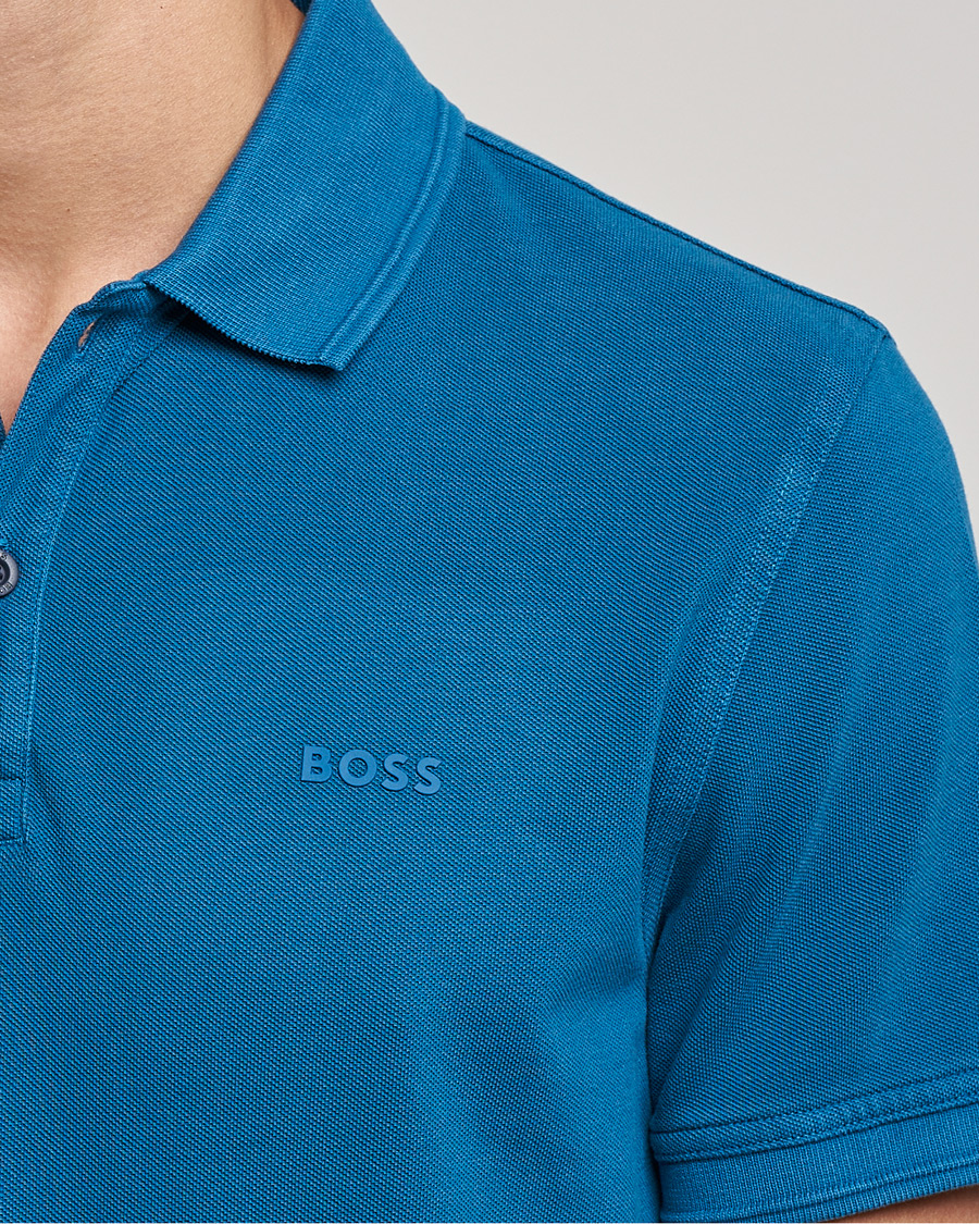 Herren | Poloshirts | BOSS ORANGE | BOSS Casual Prime Logo Polo Medium Blue