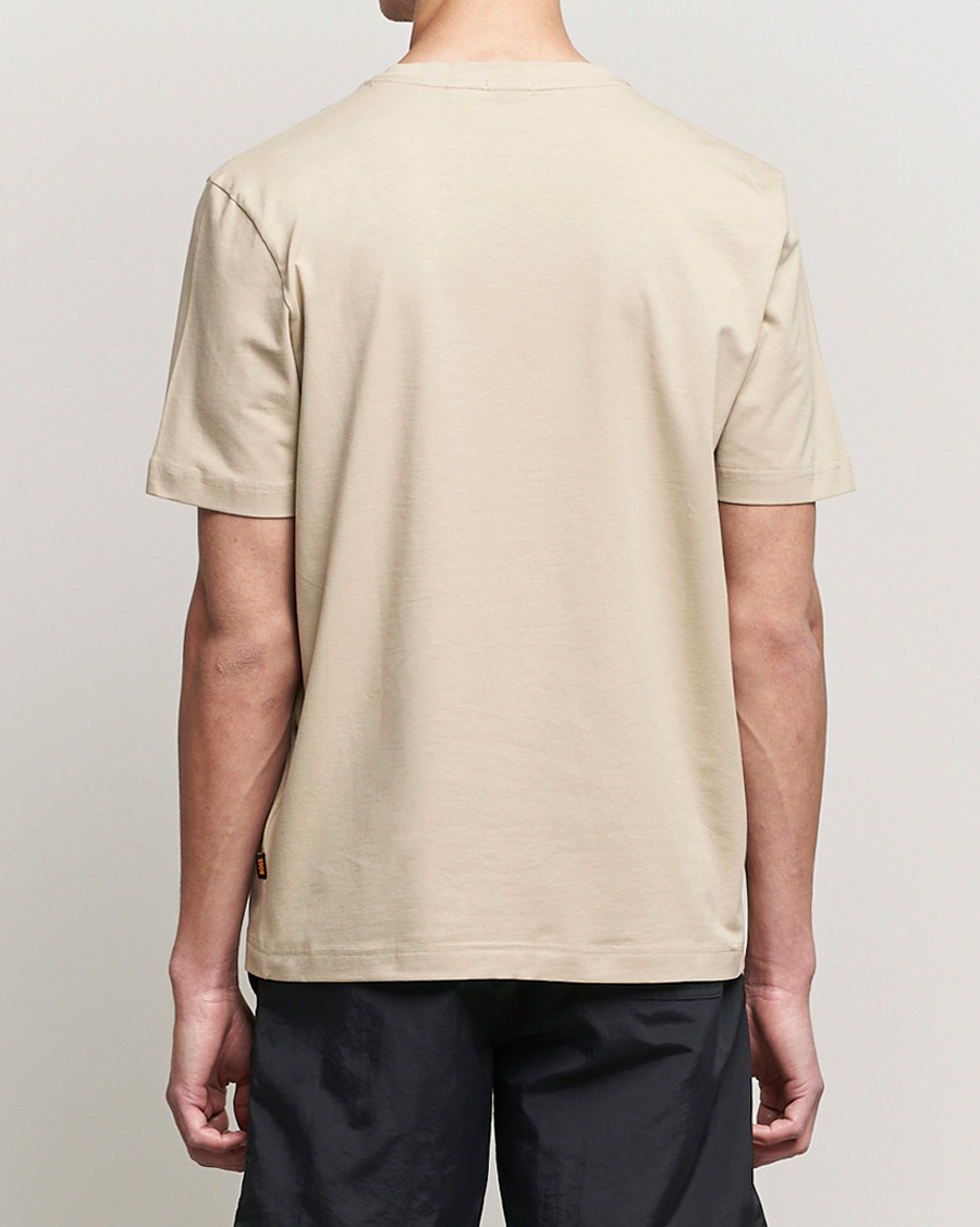 Herren | T-Shirts | BOSS ORANGE | BOSS Casual Tchup Logo Crew Neck Tee Light Beige