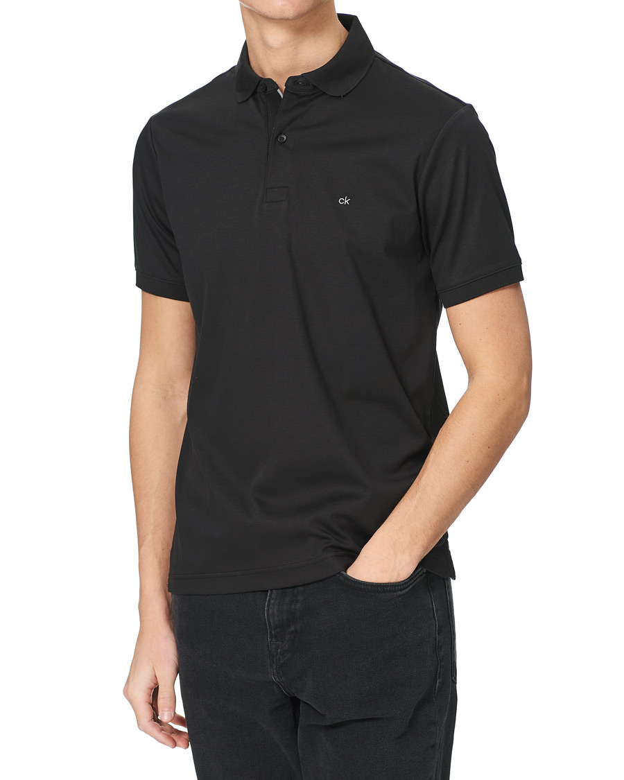 Herren | Poloshirts | Calvin Klein | Liquid Touch Slim Fit Polo Black