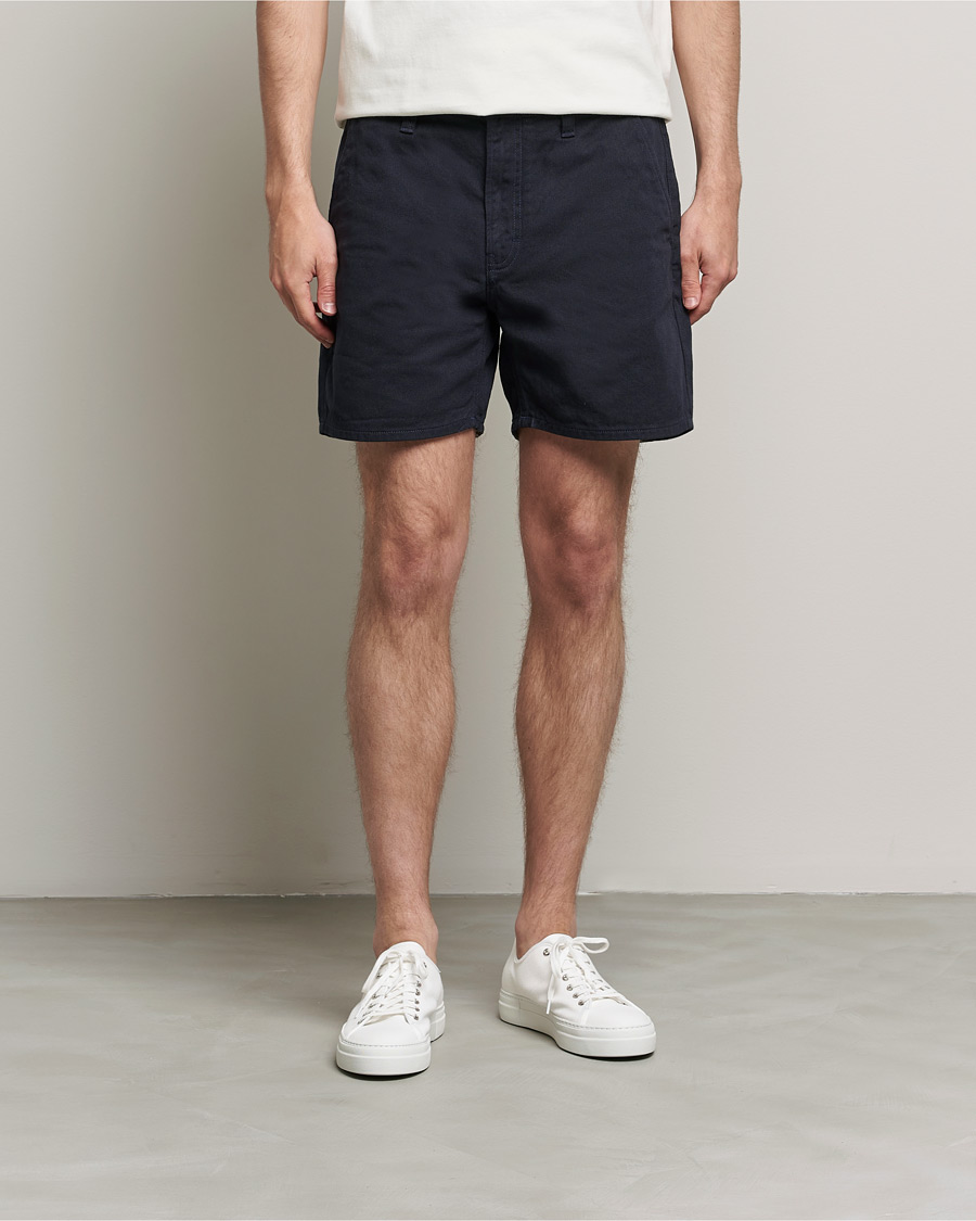 Herren | Shorts | Nudie Jeans | Luke Worker Shorts Navy