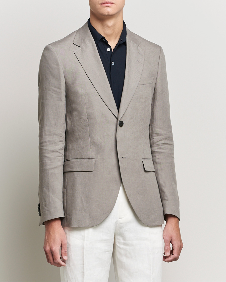 Herren | Sakkos | Tiger of Sweden | Jamonte Linen Blazer Lead Grey