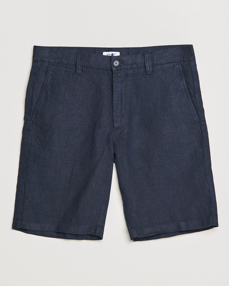 Herren | Shorts | NN07 | Crown Linen Shorts Navy