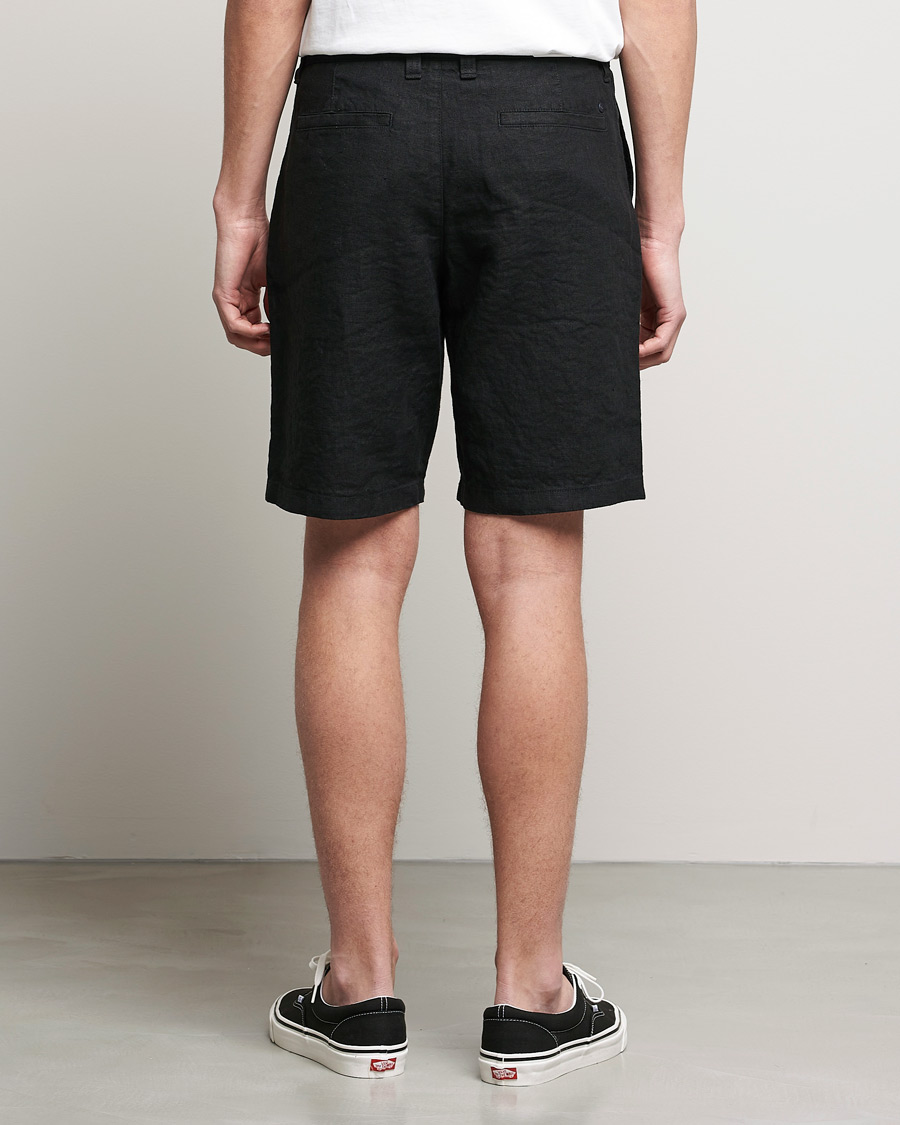 Herren | Shorts | NN07 | Crown Linen Shorts Black