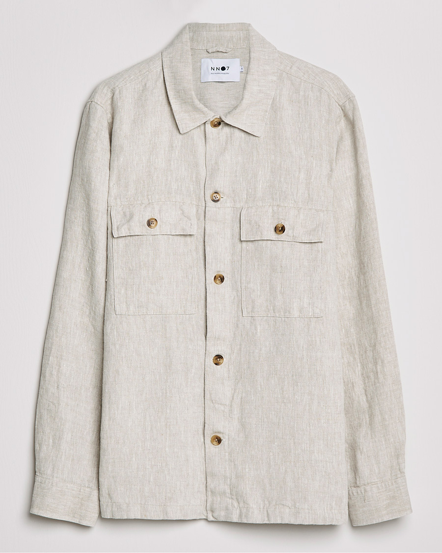 Herren | Hemden | NN07 | Wilas Linen Overshirt Oat