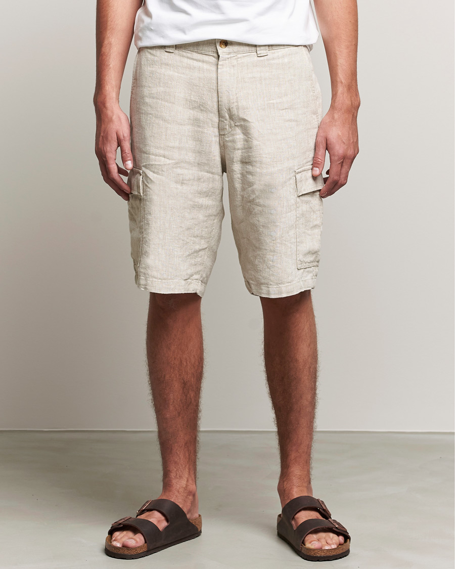 Herren | Shorts | NN07 | Arnie Cargo Linen Shorts Oat