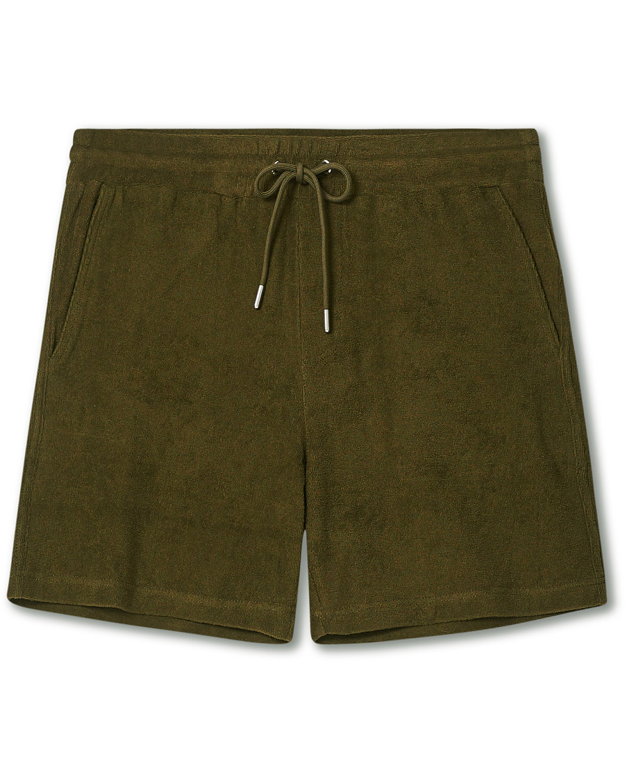 Herren | Shorts | NN07 | Cameron Terry Shorts Dark Olive