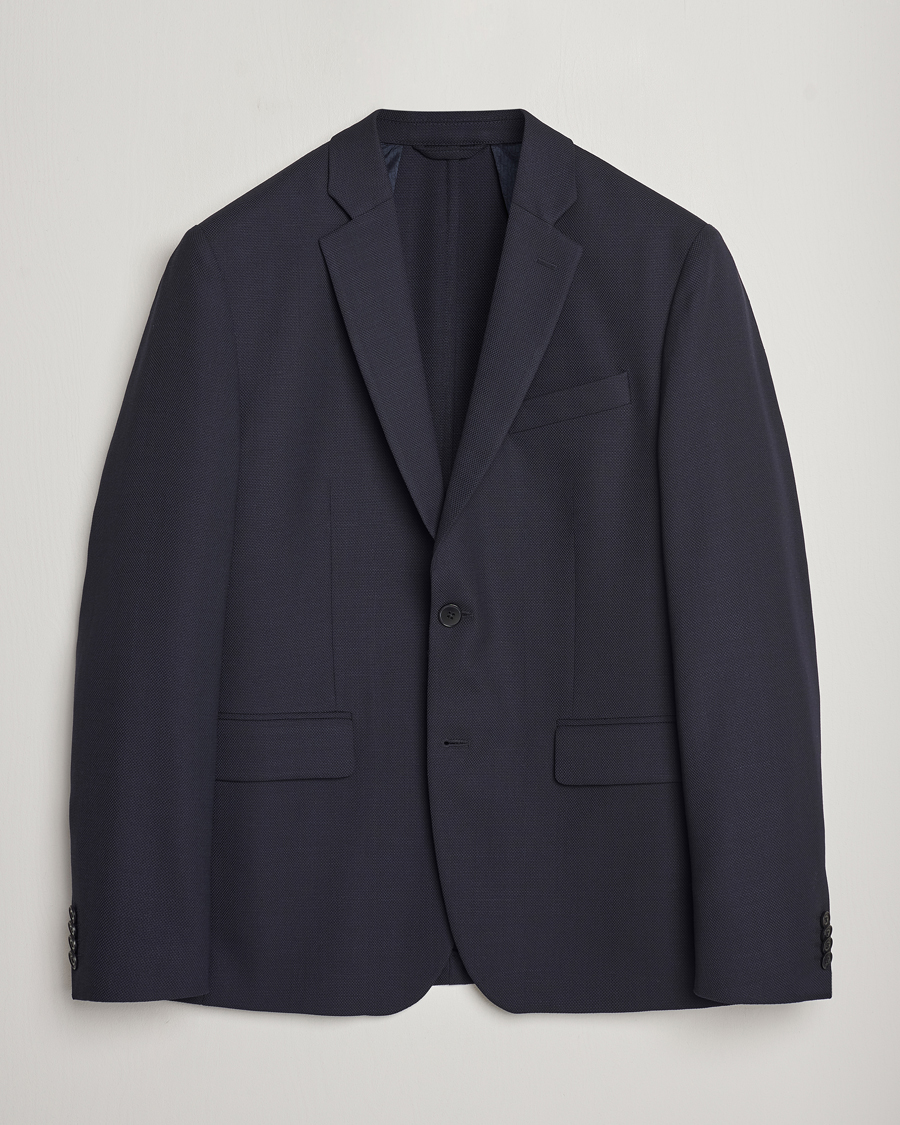 Herren | Sakkos | J.Lindeberg | Hopper Active Hopsack Blazer Navy