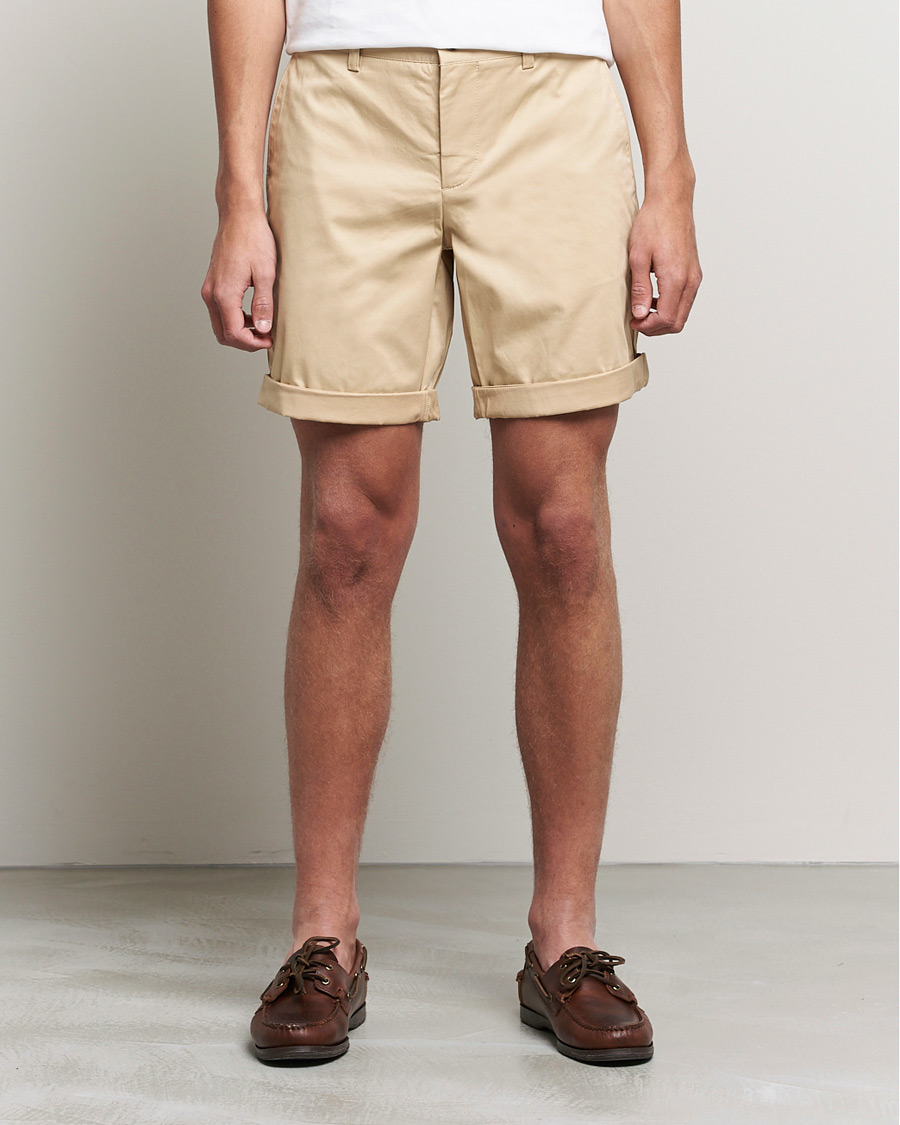 Herren | Shorts | J.Lindeberg | Nathan Super Satin Shorts Safari Beige