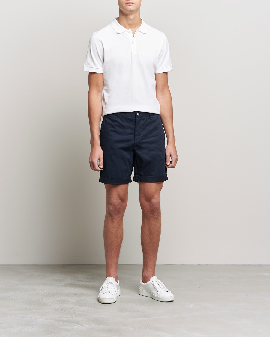 Herren | Shorts | J.Lindeberg | Nathan Super Satin Shorts Navy