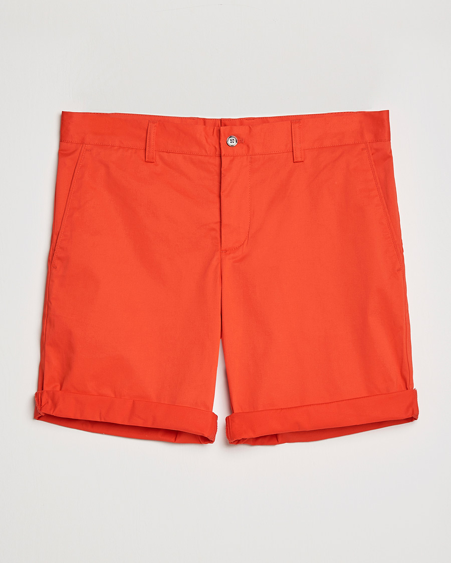 Herren | Shorts | J.Lindeberg | Nathan Super Satin Shorts Flame Scarlet