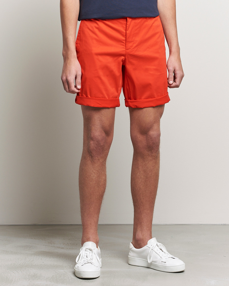 Herren | Shorts | J.Lindeberg | Nathan Super Satin Shorts Flame Scarlet