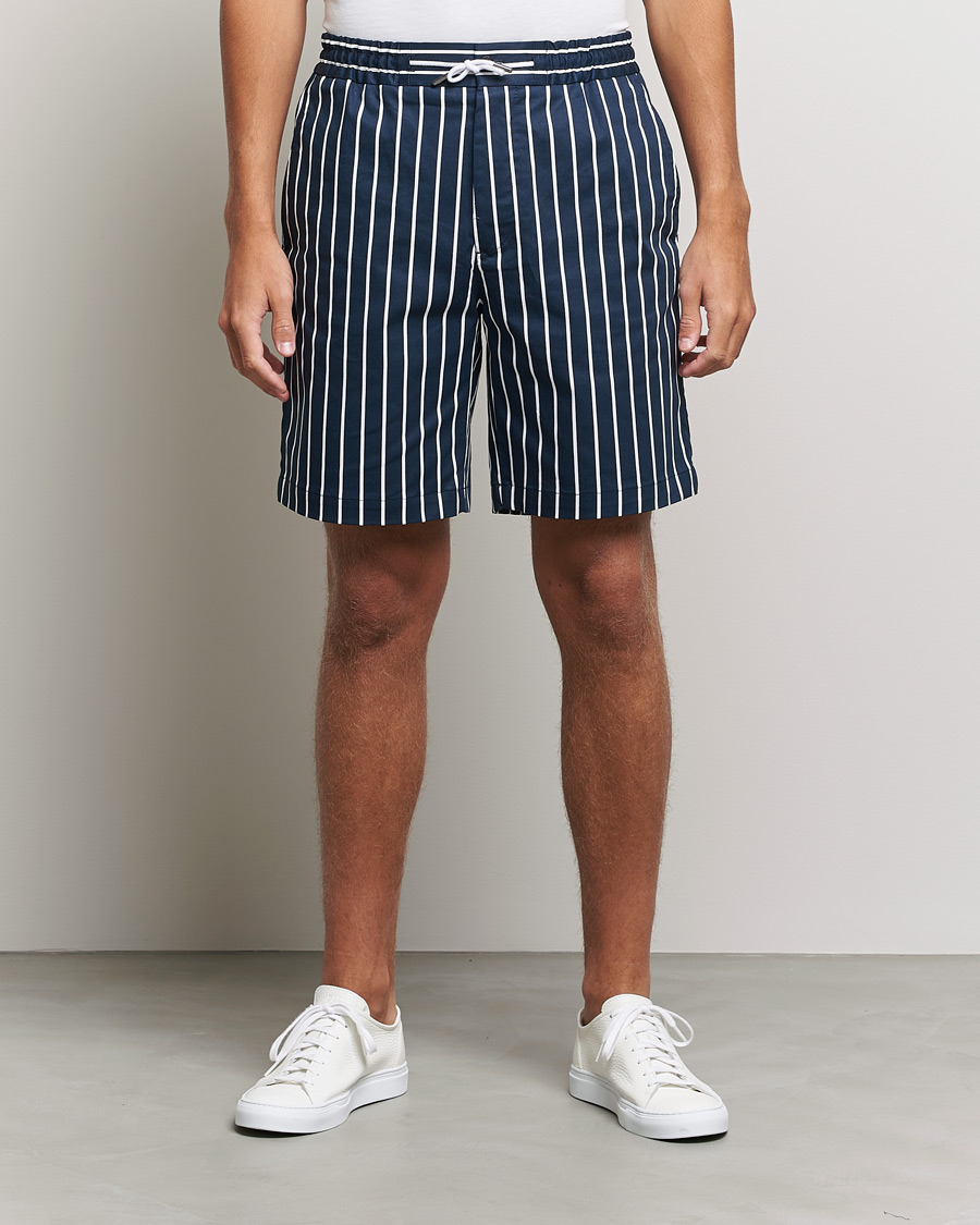 Herren | Shorts | J.Lindeberg | Earl Stripe Resort Shorts Navy