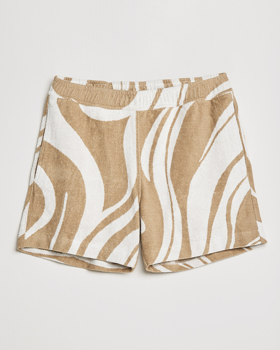 Herren | Shorts | J.Lindeberg | Bolt Toweling Jacquard Shorts Safari Beige