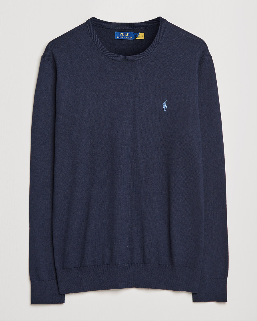 Herren | Pullover | Polo Ralph Lauren | Cotton/Cashmere Crew Neck Pullover Hunter Navy