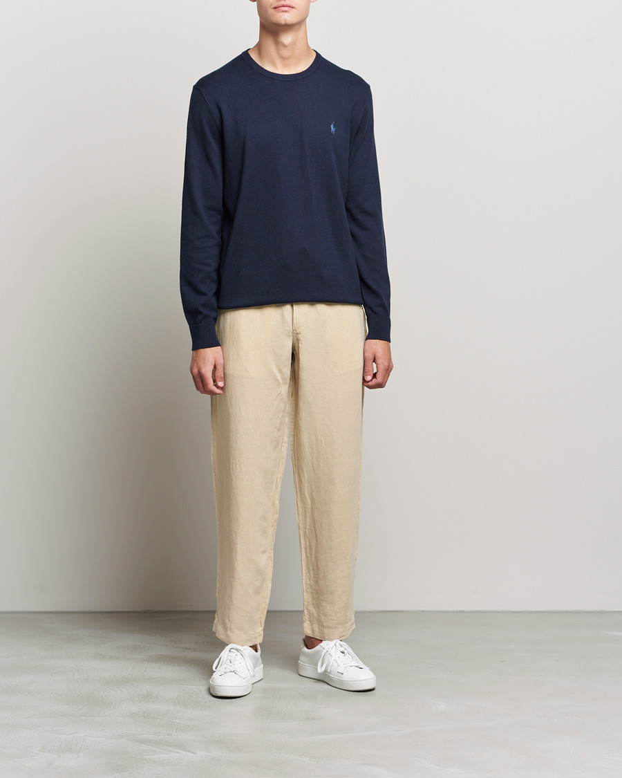 Herren | Pullover | Polo Ralph Lauren | Cotton/Cashmere Crew Neck Pullover Hunter Navy