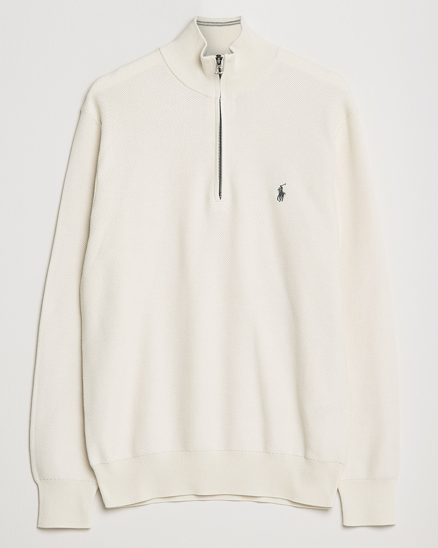 Herren | Pullover | Polo Ralph Lauren | Textured Half-Zip Antique Creme