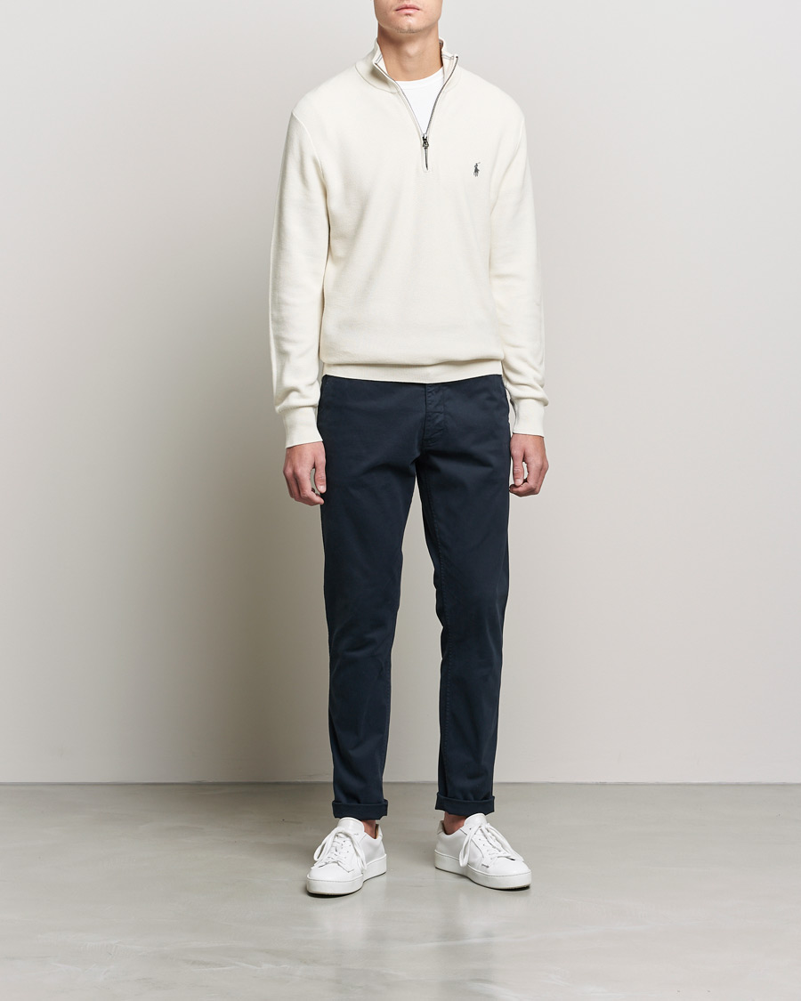 Herren | Pullover | Polo Ralph Lauren | Textured Half-Zip Antique Creme