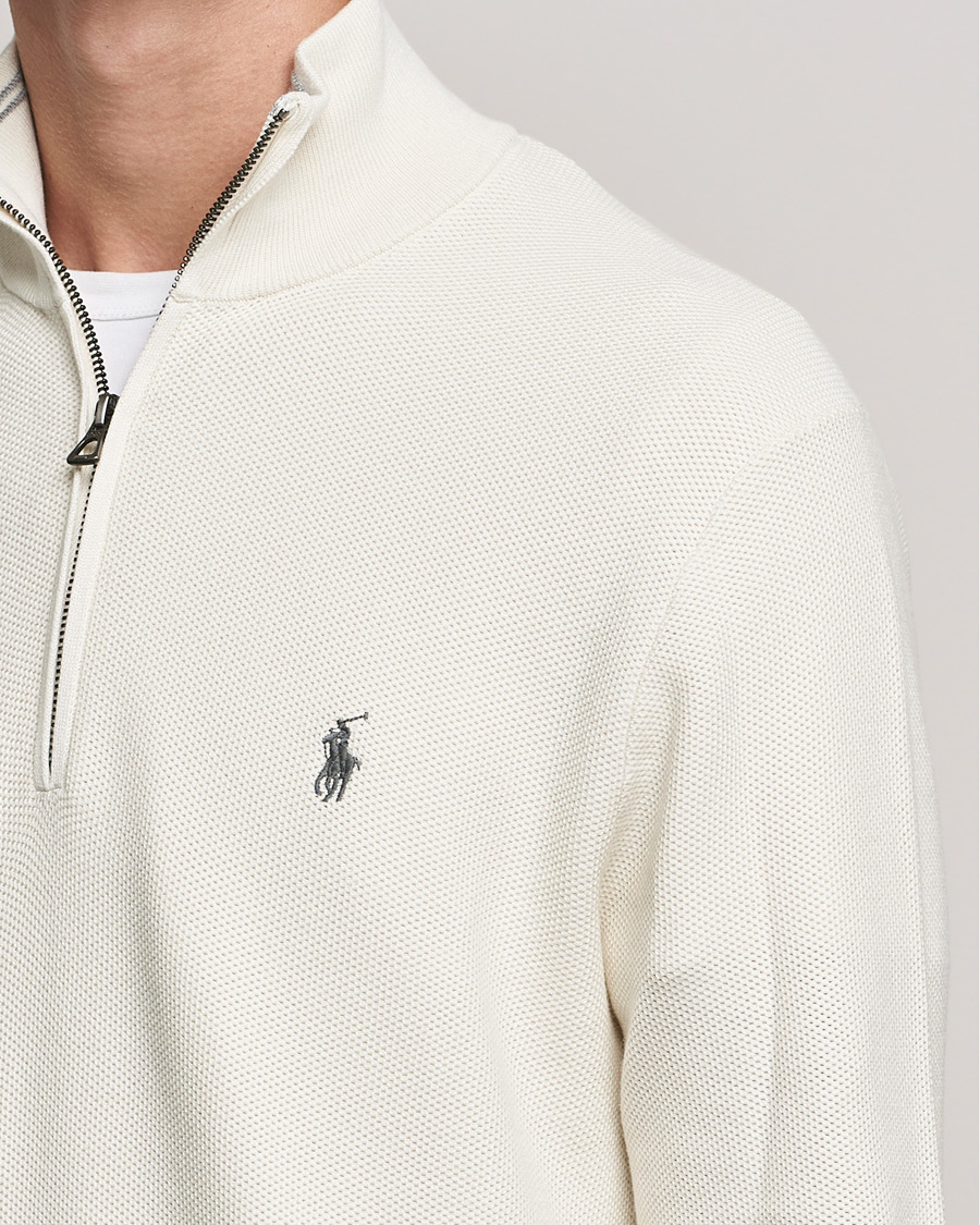 Herren | Pullover | Polo Ralph Lauren | Textured Half-Zip Antique Creme