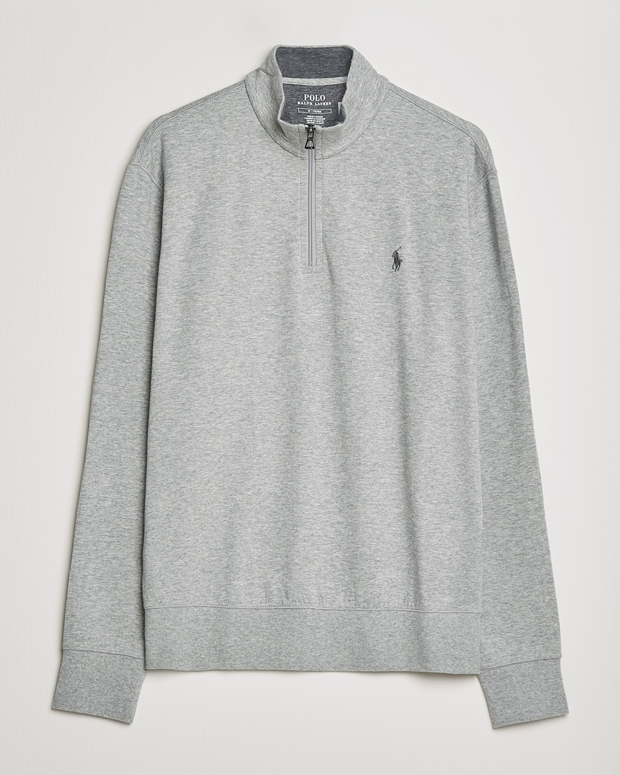 Herren | Pullover | Polo Ralph Lauren | Double Knit Half-Zip Sweater Andover Heather