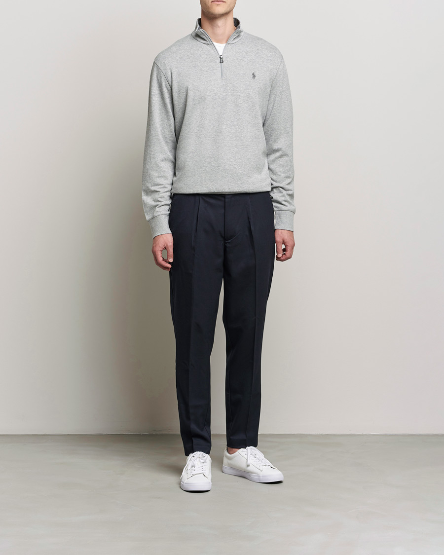Herren | Pullover | Polo Ralph Lauren | Double Knit Half-Zip Sweater Andover Heather
