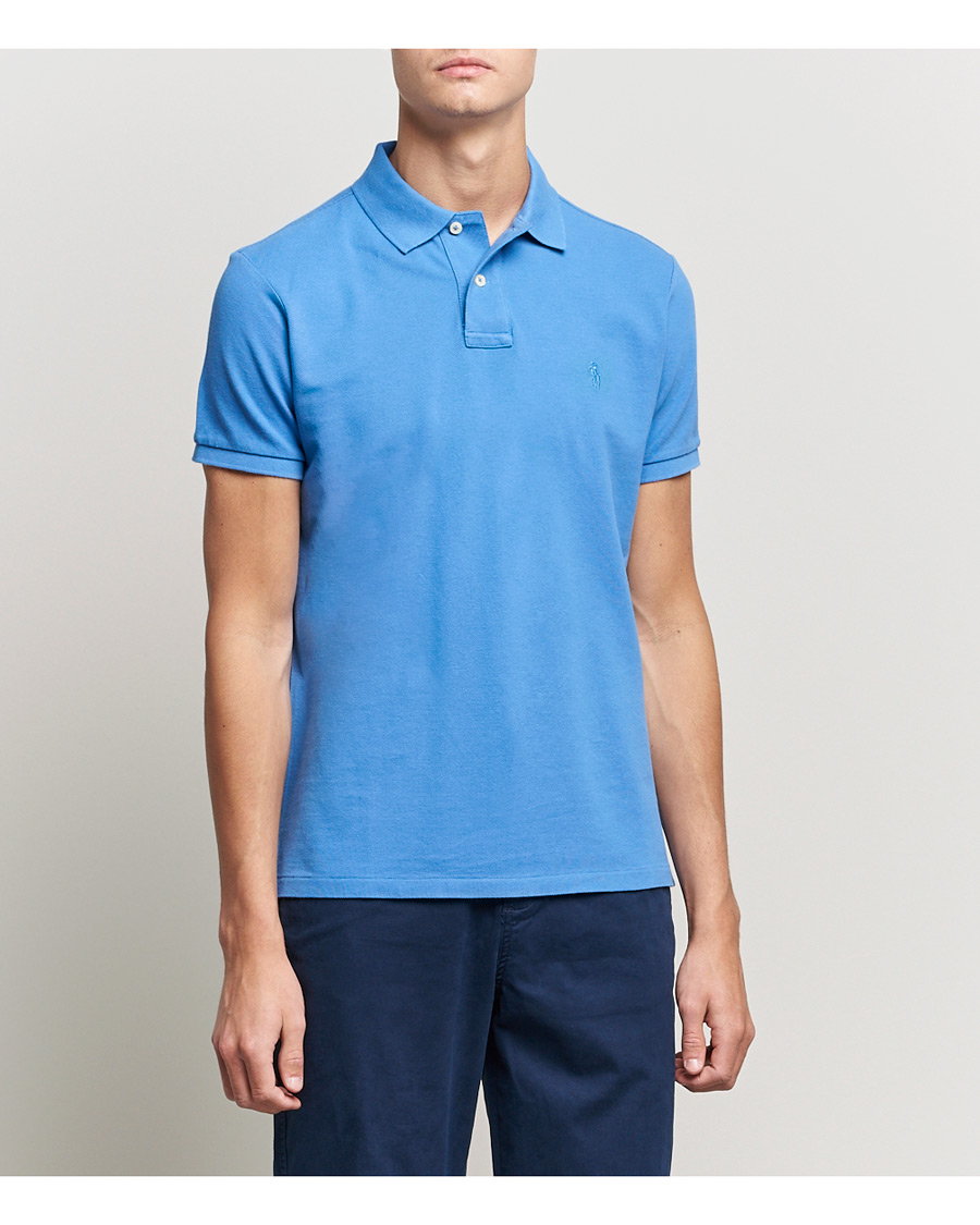 Herren | Poloshirts | Polo Ralph Lauren | Custom Slim Fit Polo Retreat Blue