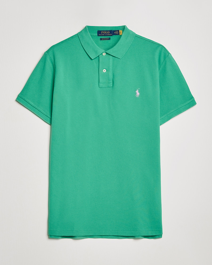 Herren | Poloshirts | Polo Ralph Lauren | Custom Slim Fit Polo Raft Green